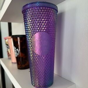 Starbucks Metallic Purple Oil Slick Studded Cup Tumbler